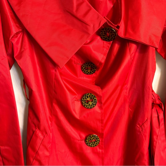 Aziz Red Rain Coat - Picture 7 of 8